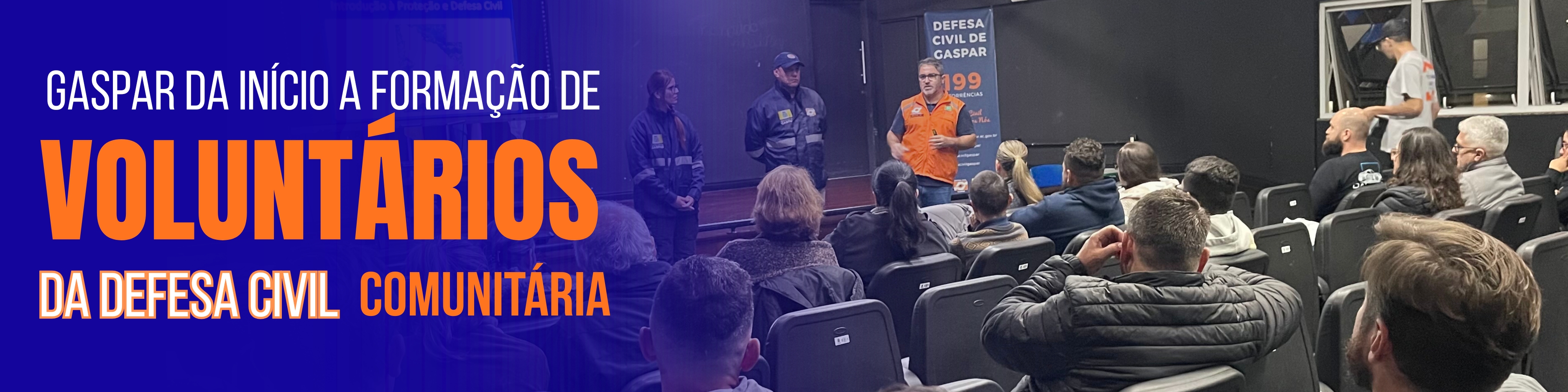 Gaspar dá início à formação de voluntários da Defesa Civil comunitária