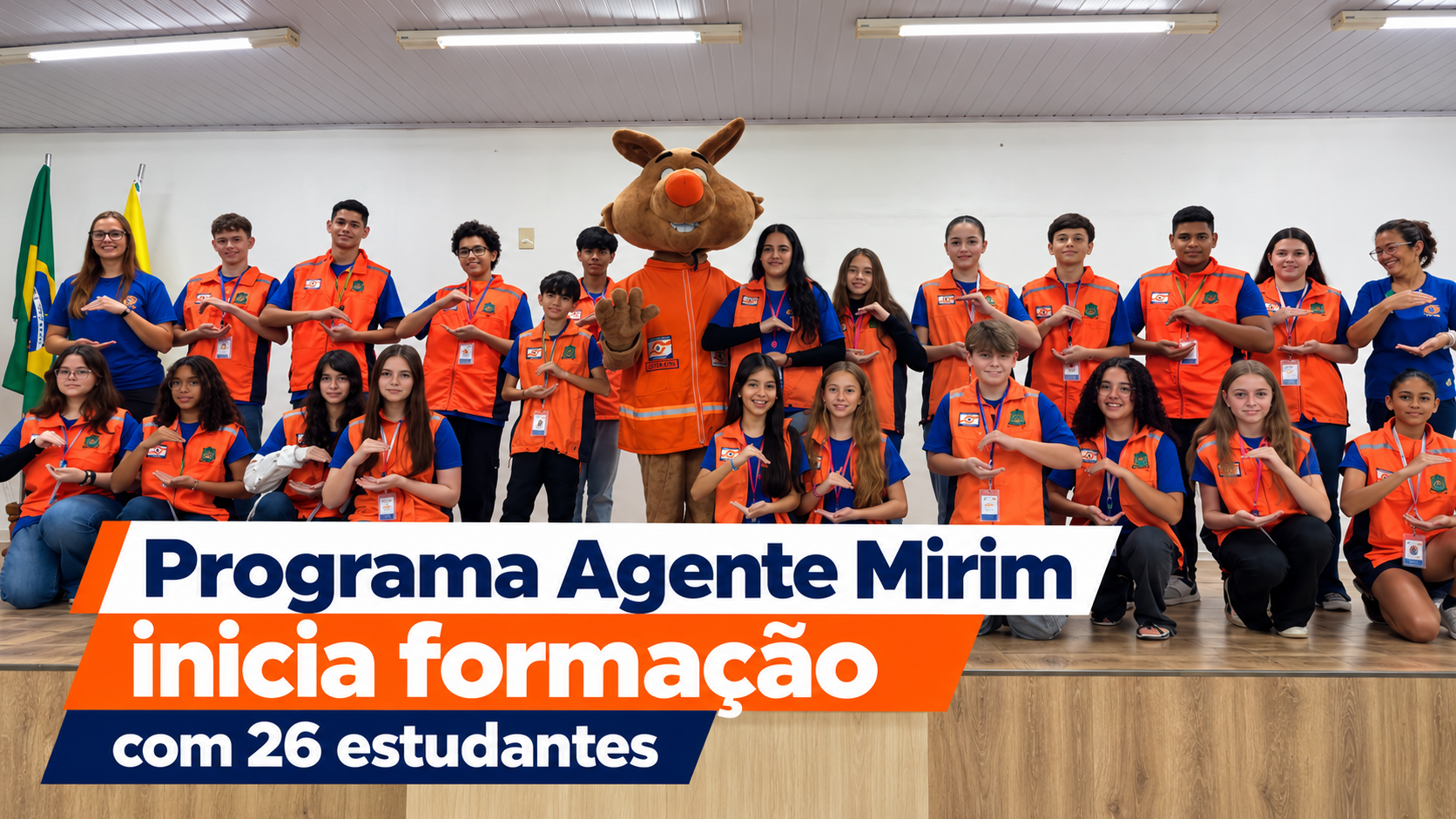 Programa Agente Mirim inicia formação com 26 estudantes