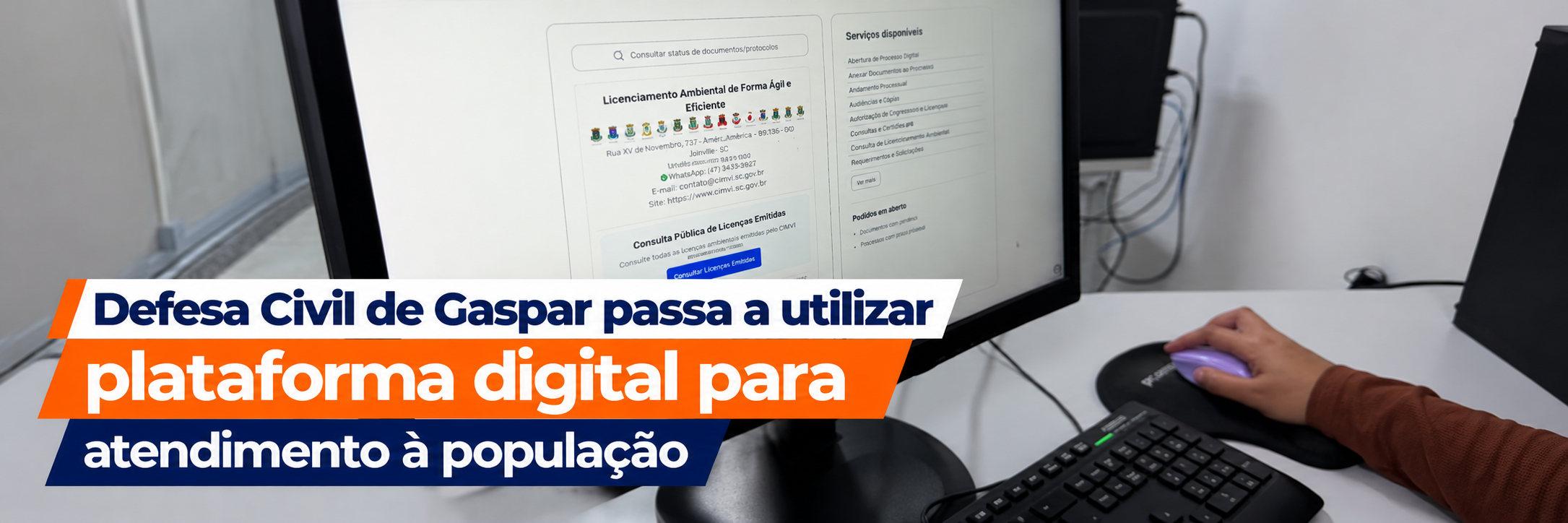 Defesa Civil de Gaspar passa a utilizar plataforma digital para atendimento à população